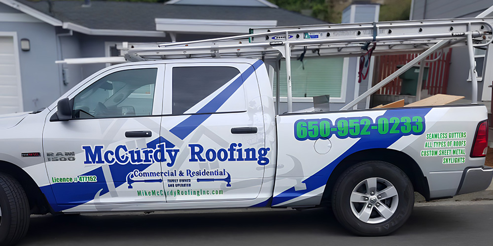 Image of <strong>Mike McCurdy Roofing Inc.</strong> Truck